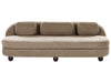3 Seater Fabric Sofa Light Brown