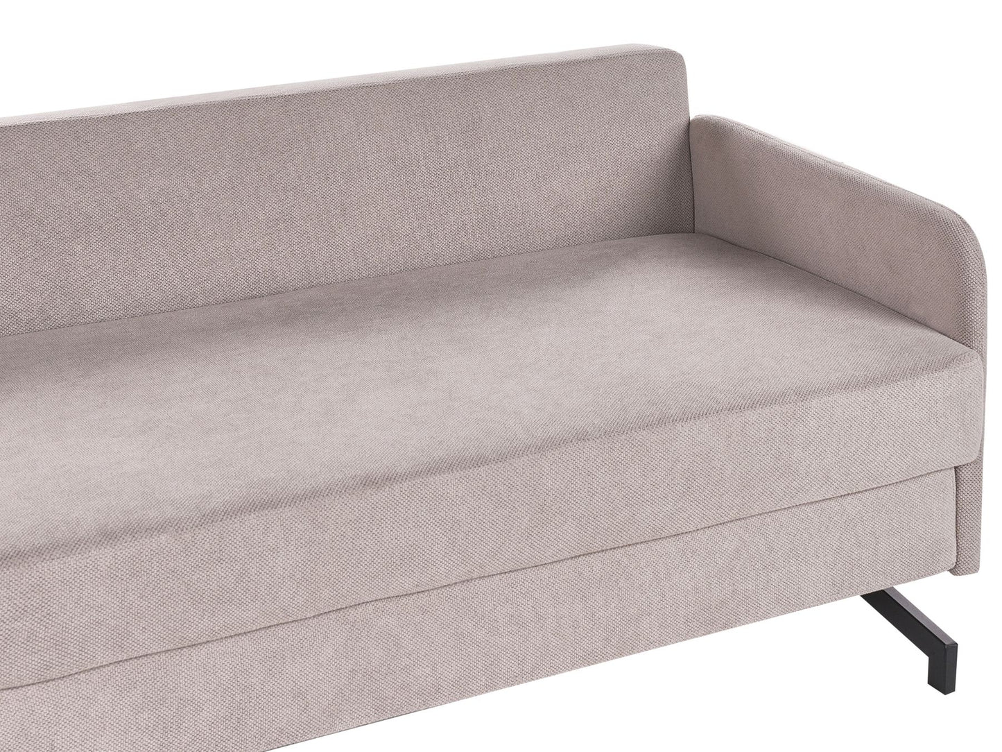 Fabric Sofa Bed Taupe BELFAST