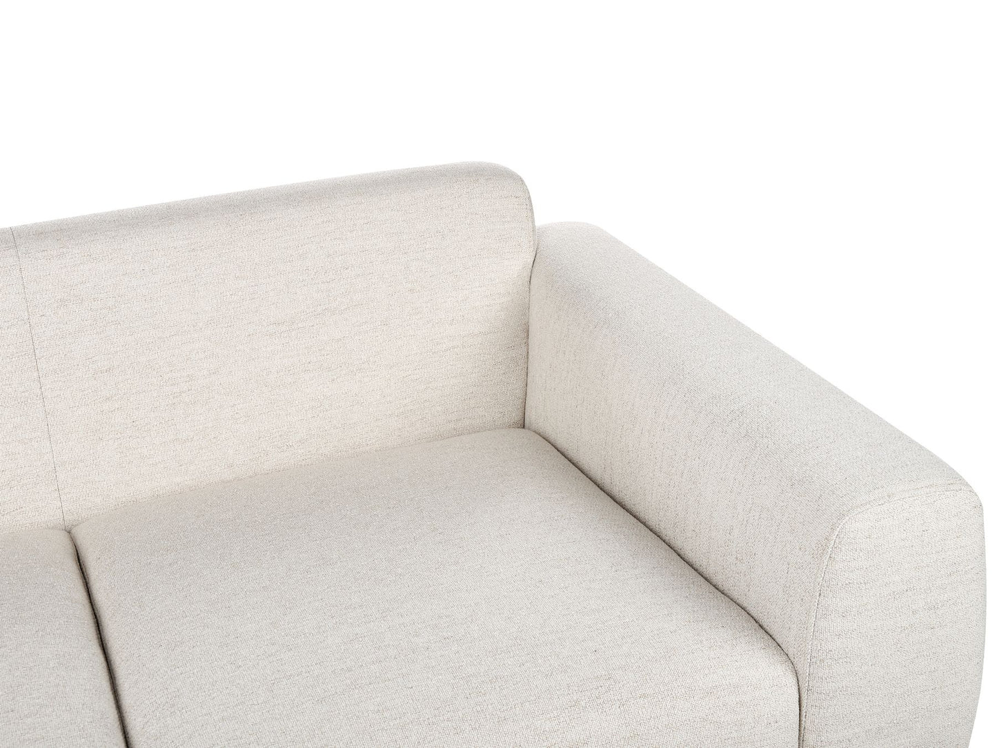 2 Seater Fabric Sofa Light Beige LAURILA