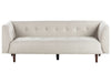 3 Seater Fabric Sofa Light Beige