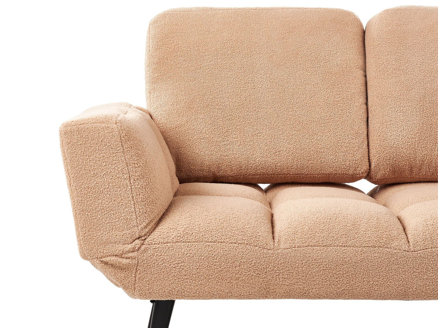 Boucle Sofa Bed Sand Beige BREKKE