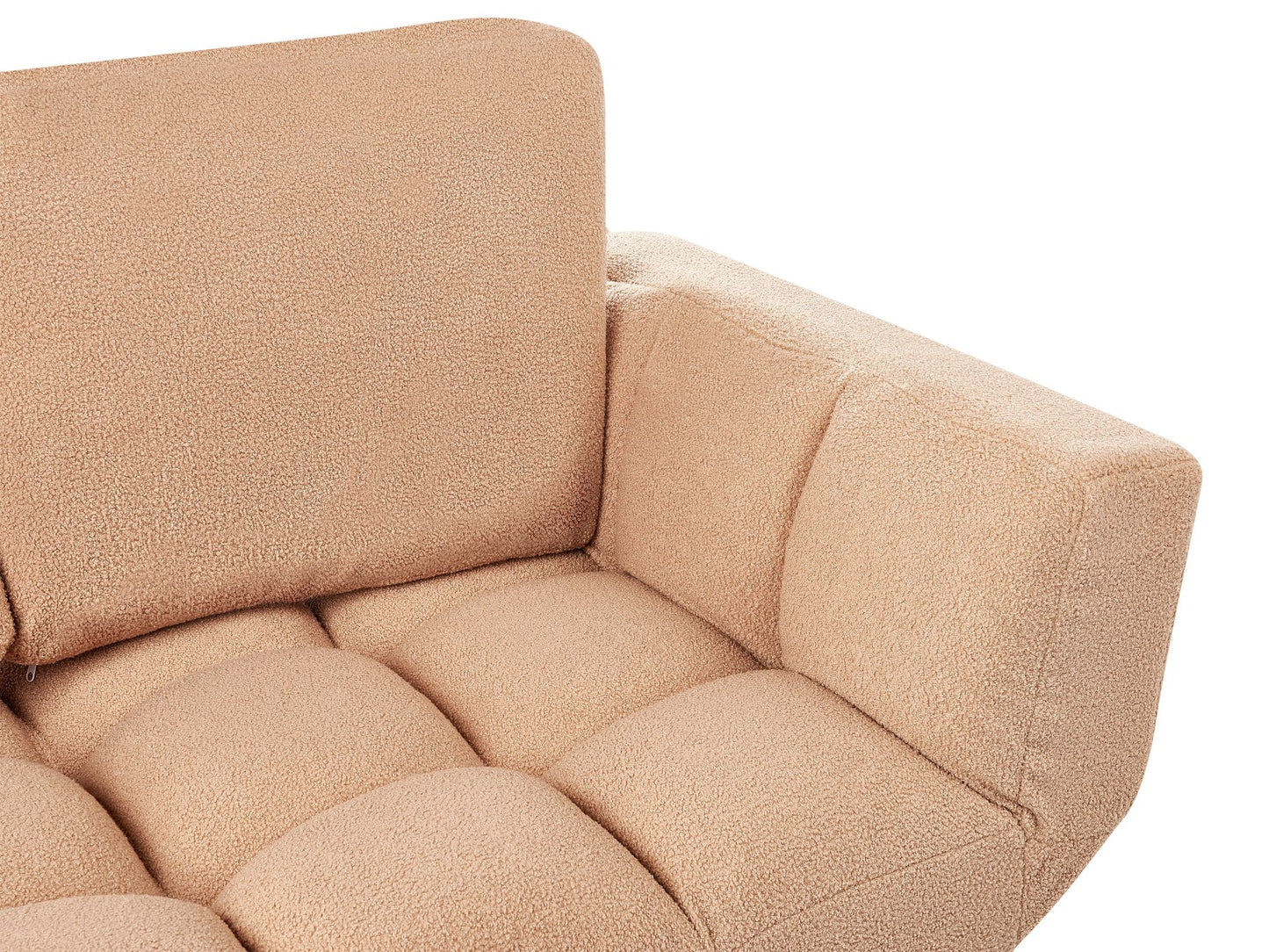 Boucle Sofa Bed Sand Beige BREKKE