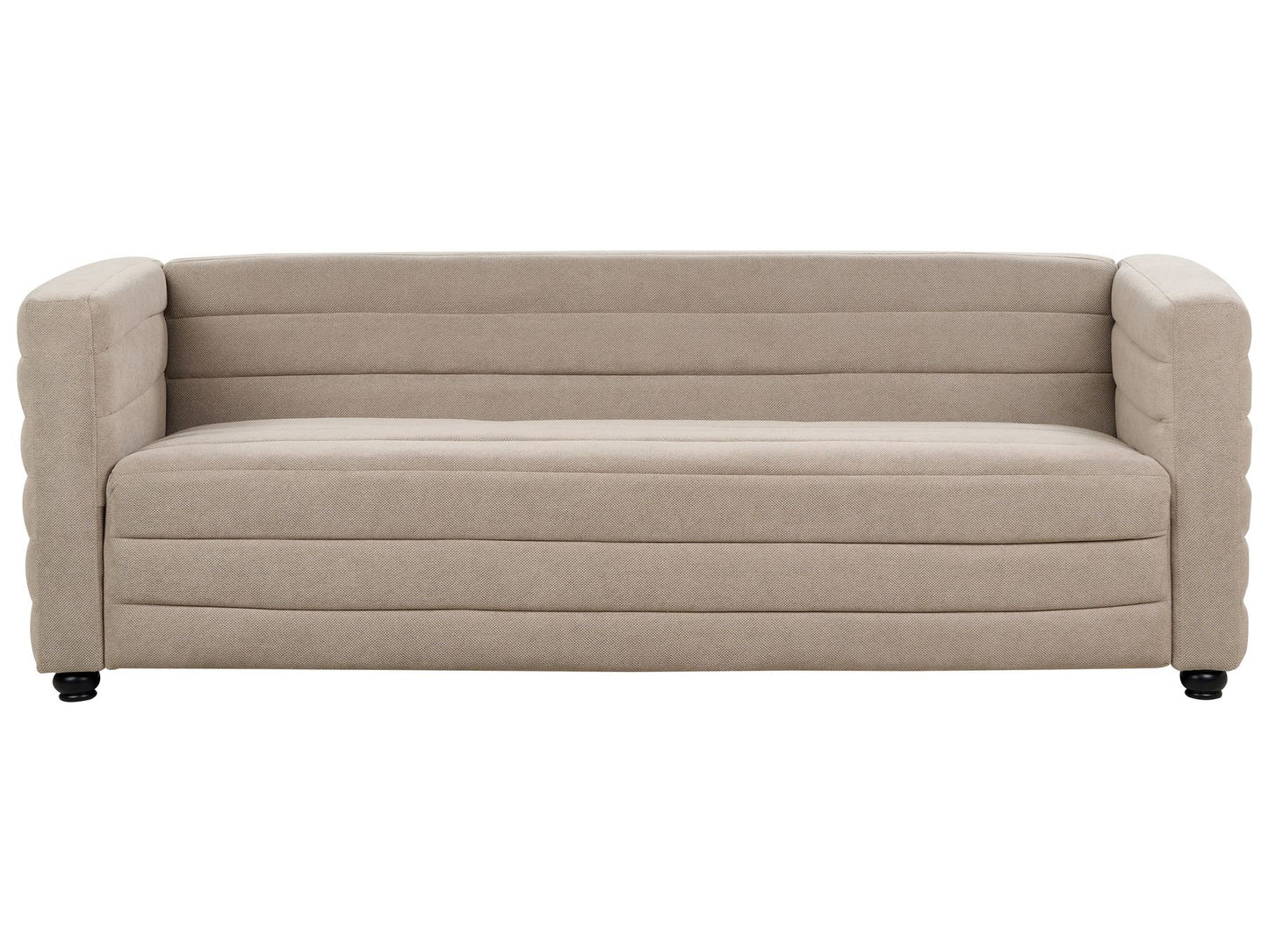 3 Seater Fabric Sofa Taupe HOFN