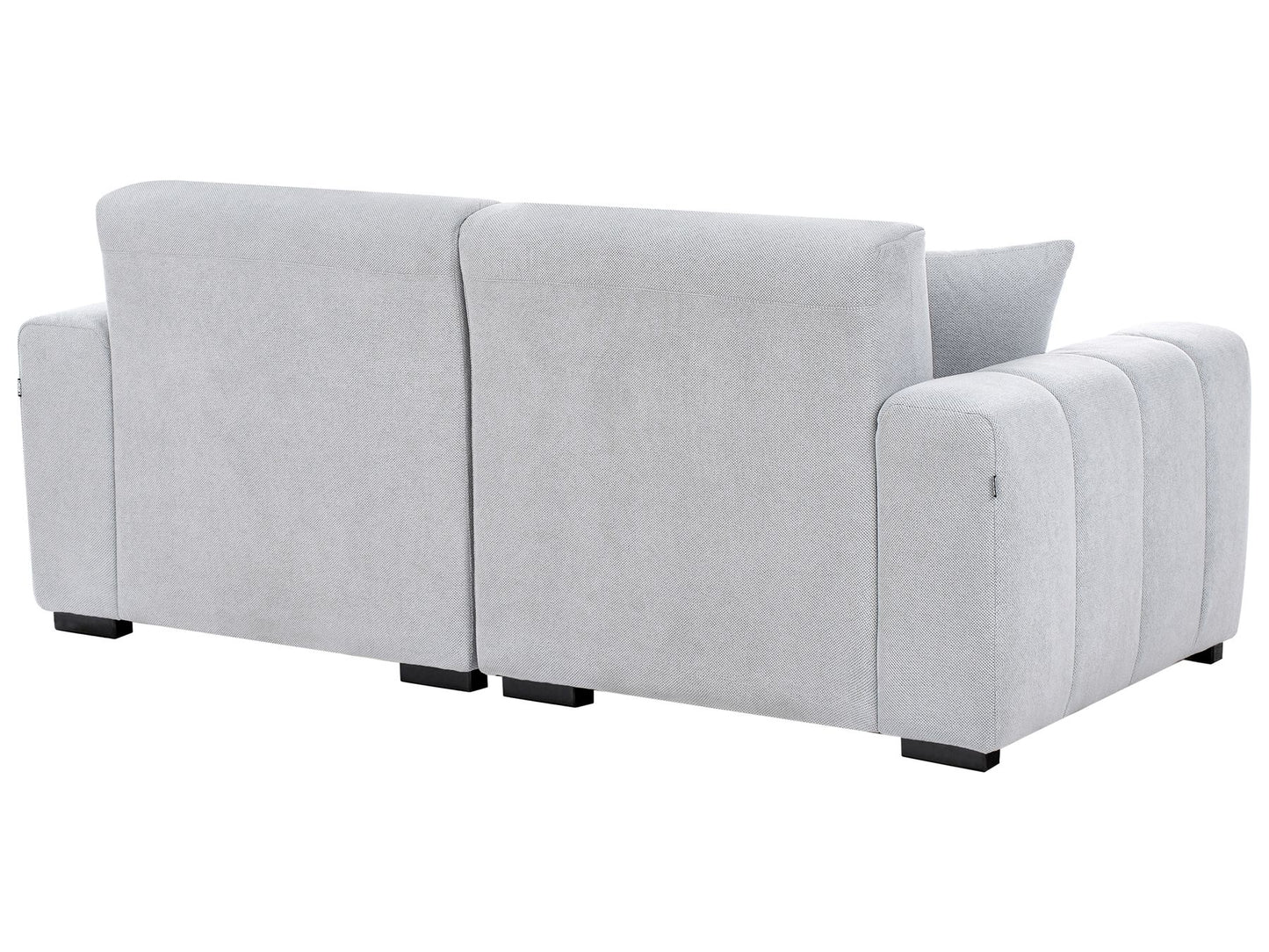 3 Seater Fabric Sofa Light Blue FAUSKAN