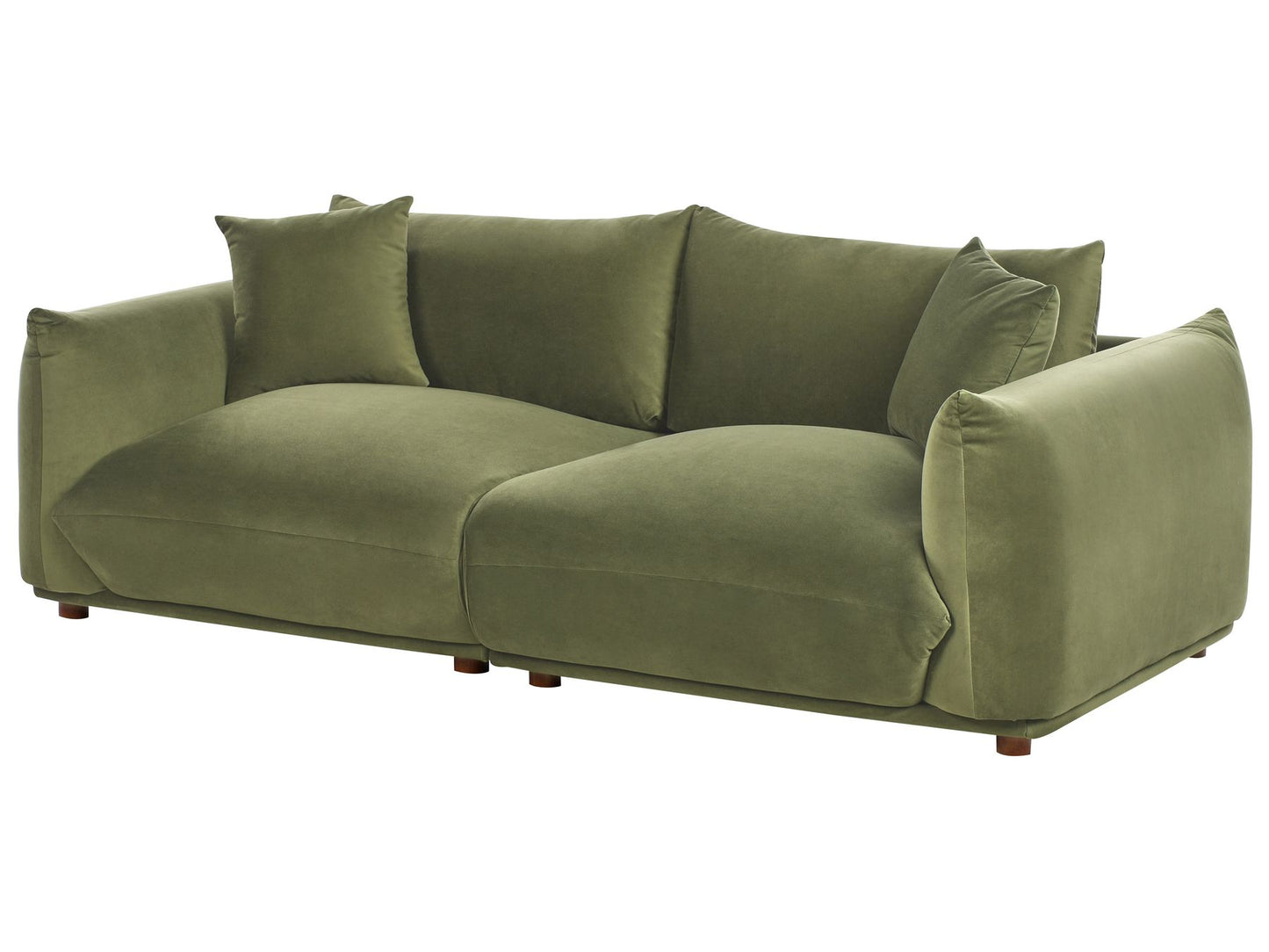 Sofa LUVOS Velvet Green 3 Seater