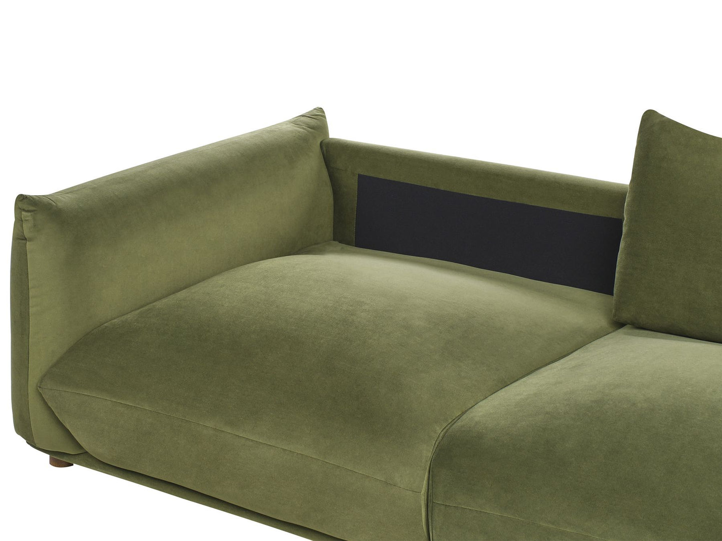 Sofa LUVOS Velvet Green 3 Seater