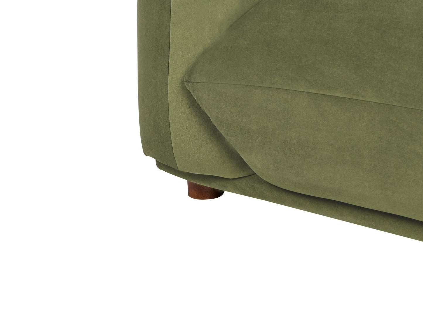 Sofa LUVOS Velvet Green 3 Seater
