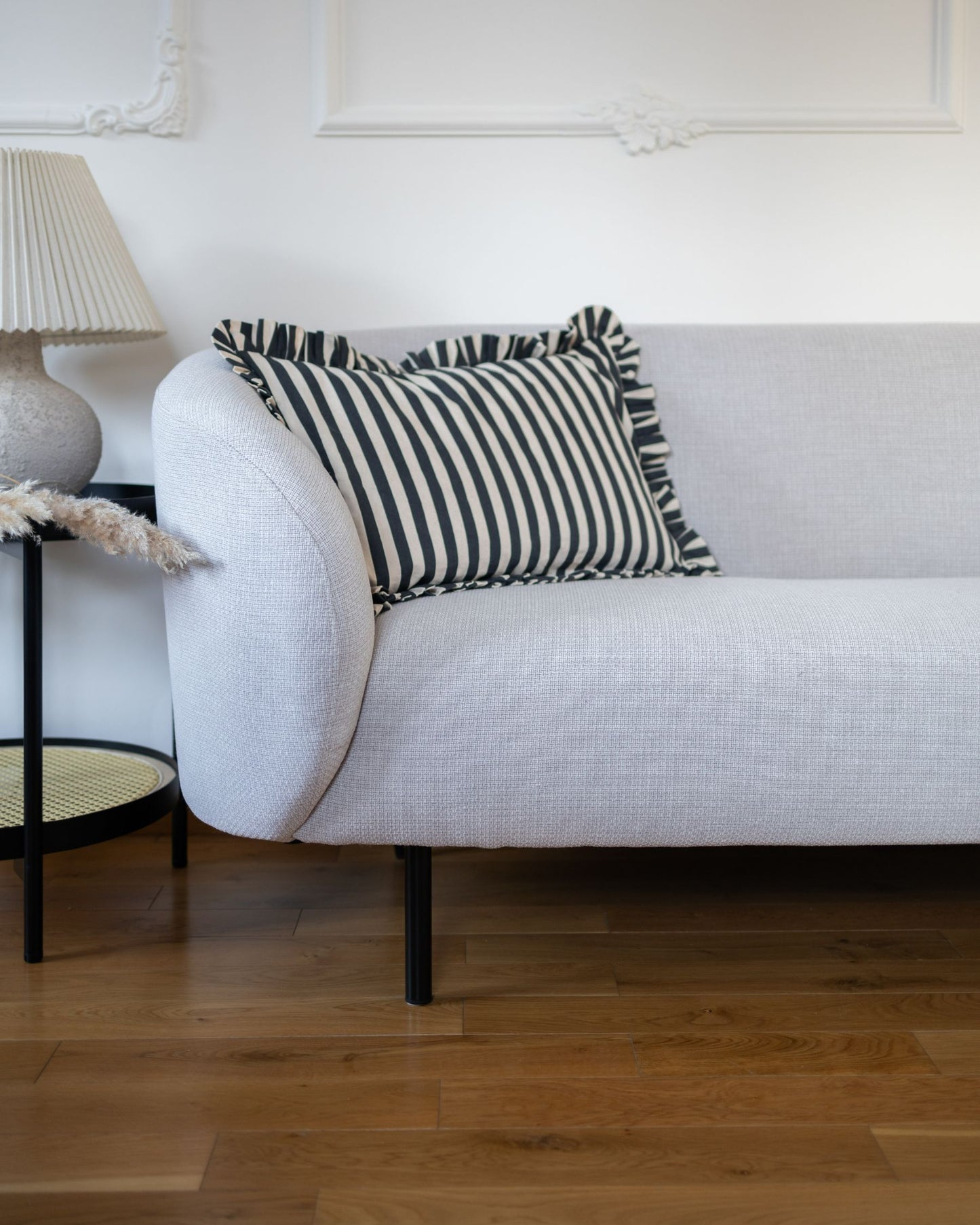 2 Seater Fabric Sofa Beige LOEN