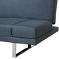 Fabric Sofa Bed Dark Blue YORK