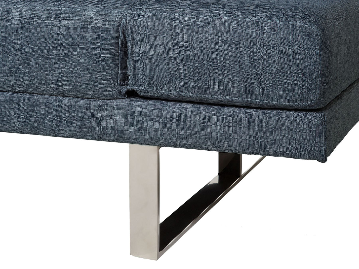 Fabric Sofa Bed Dark Blue YORK