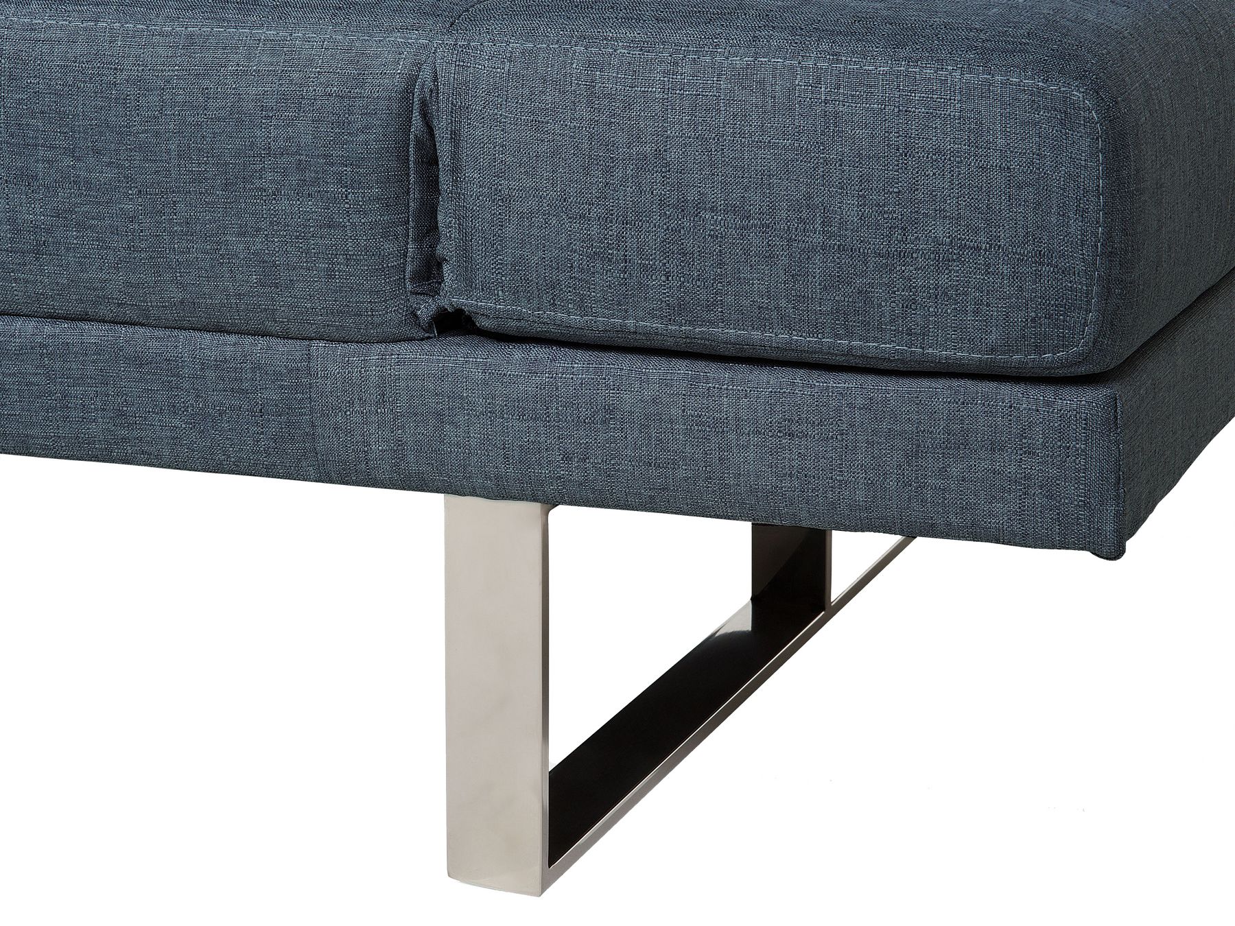 Fabric Sofa Bed Dark Blue YORK