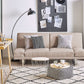 Fabric Sofa Bed Beige YORK