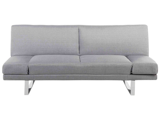 Fabric Sofa Bed Light Grey YORK