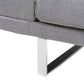 Fabric Sofa Bed Light Grey YORK