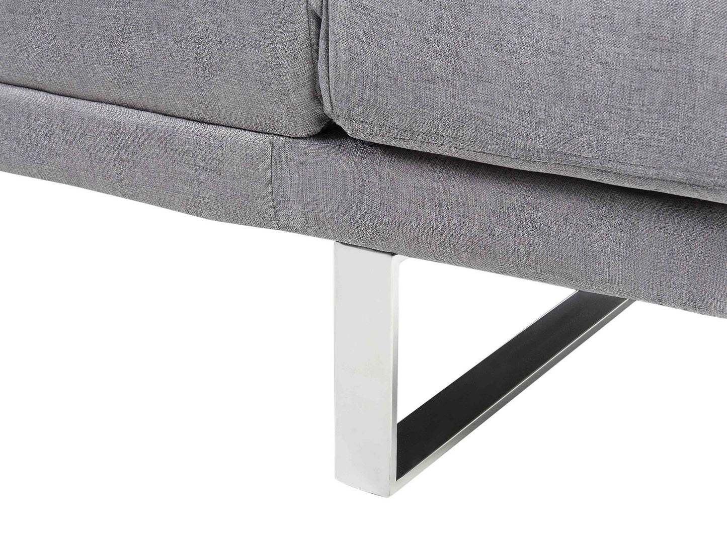 Fabric Sofa Bed Light Grey YORK