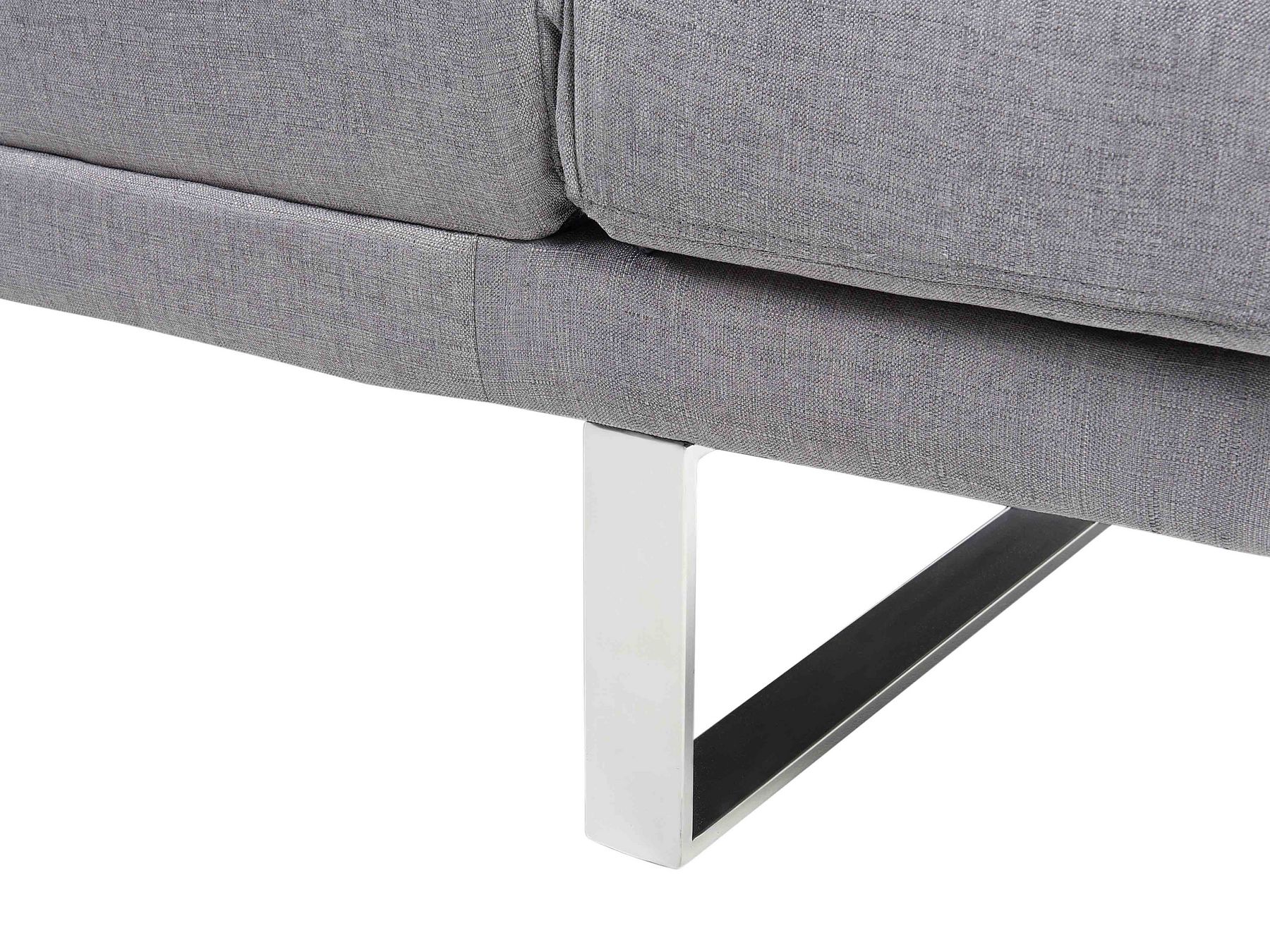 Fabric Sofa Bed Light Grey YORK