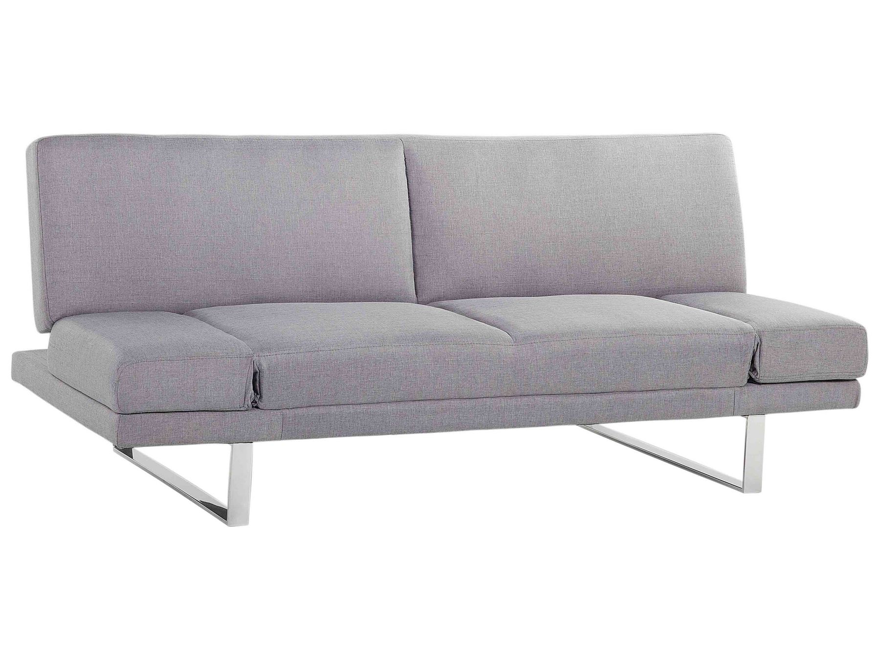 Fabric Sofa Bed Light Grey YORK