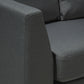 7 Seater Curved Fabric Modular Sofa Grey ROTUNDE