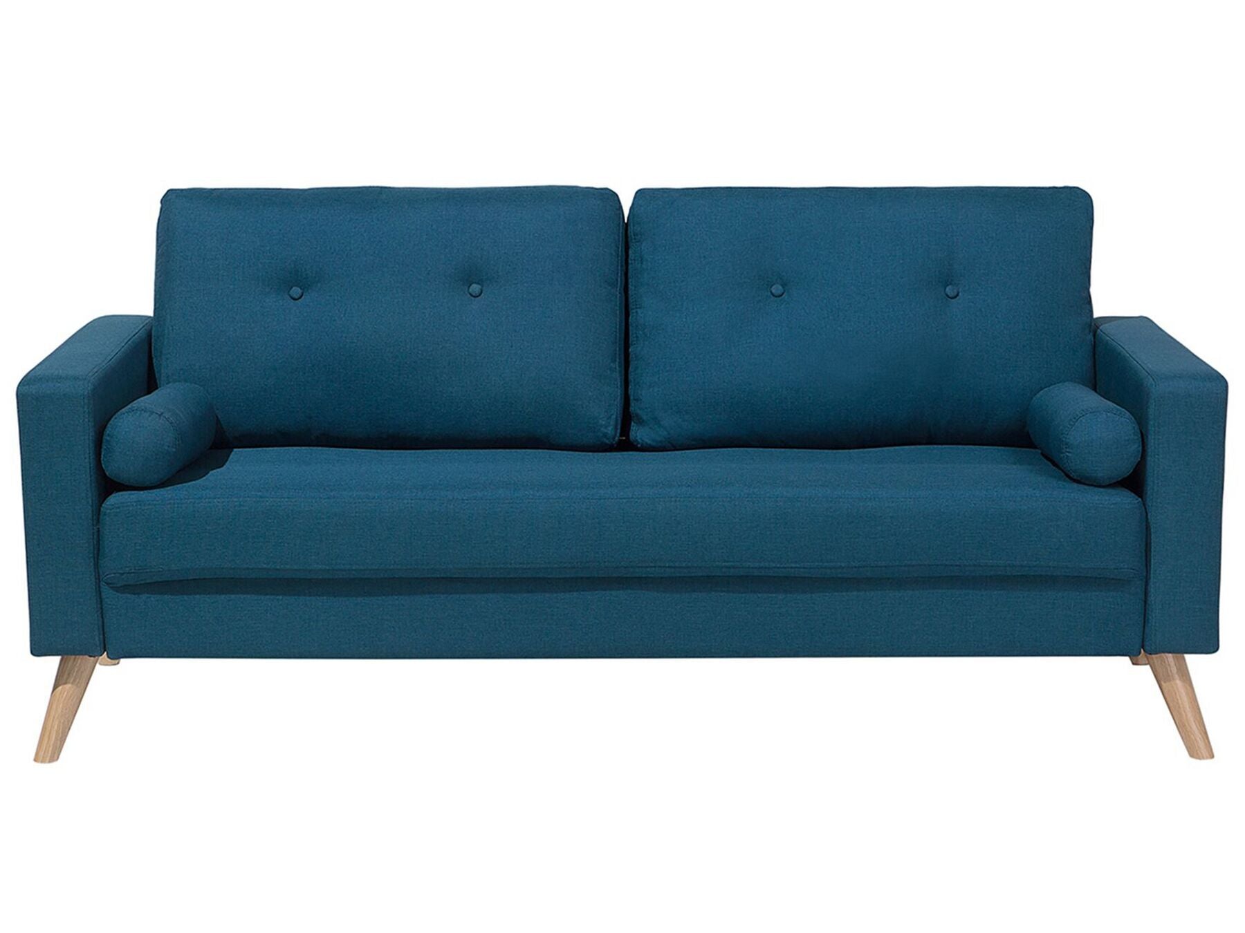 2 Seater Fabric Sofa Blue KALMAR