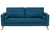 2 Seater Fabric Sofa Blue