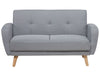 2 Seater Fabric Sofa Bed Grey