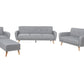 2 Seater Fabric Sofa Bed Grey FLORLI