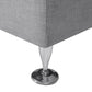 Curved Sofa ROTUNDE Fabric Light Grey 7 Seater Symmetrical