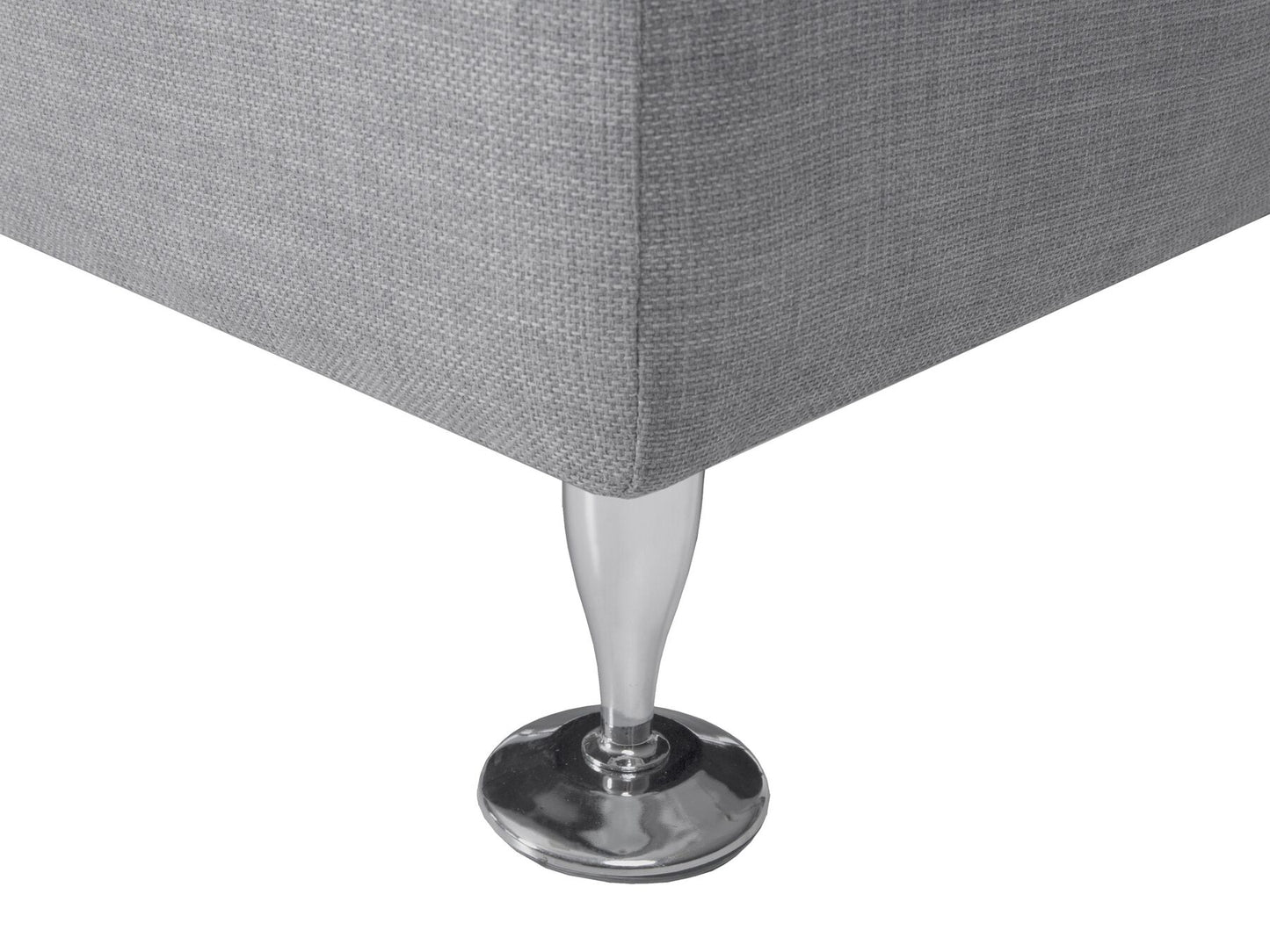 Curved Sofa ROTUNDE Fabric Light Grey 7 Seater Symmetrical