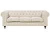 3 Seater Fabric Sofa Beige
