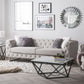 2 Seater Fabric Sofa Beige VISSLAND