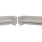 2 Seater Fabric Sofa Beige VISSLAND
