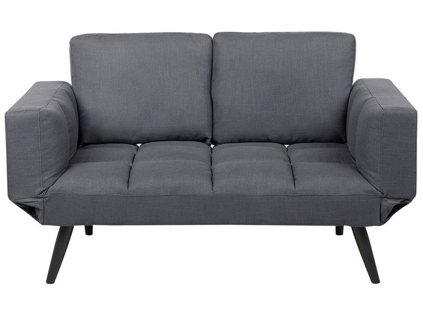 Fabric Sofa Bed Dark Grey BREKKE