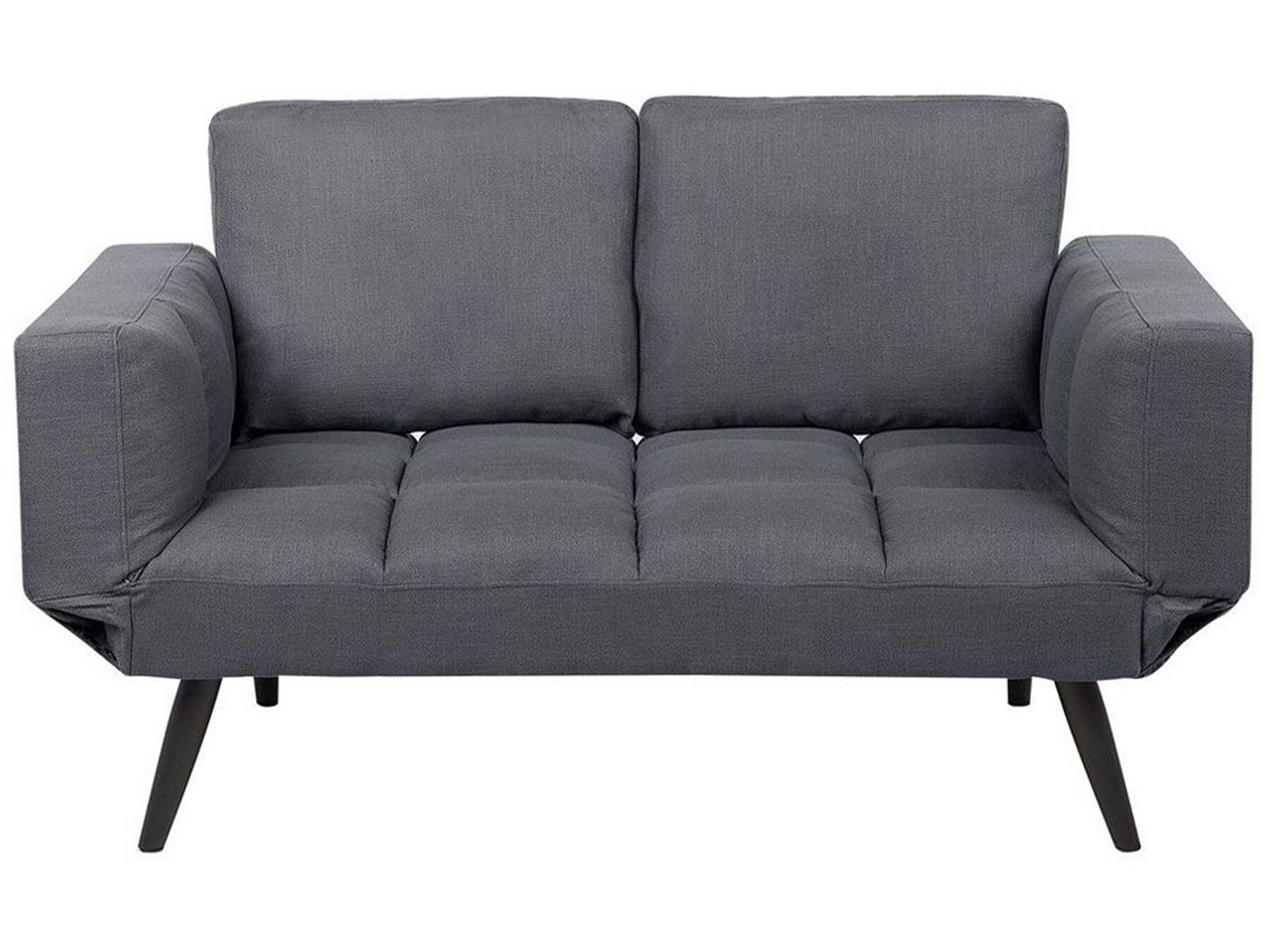Fabric Sofa Bed Dark Grey BREKKE