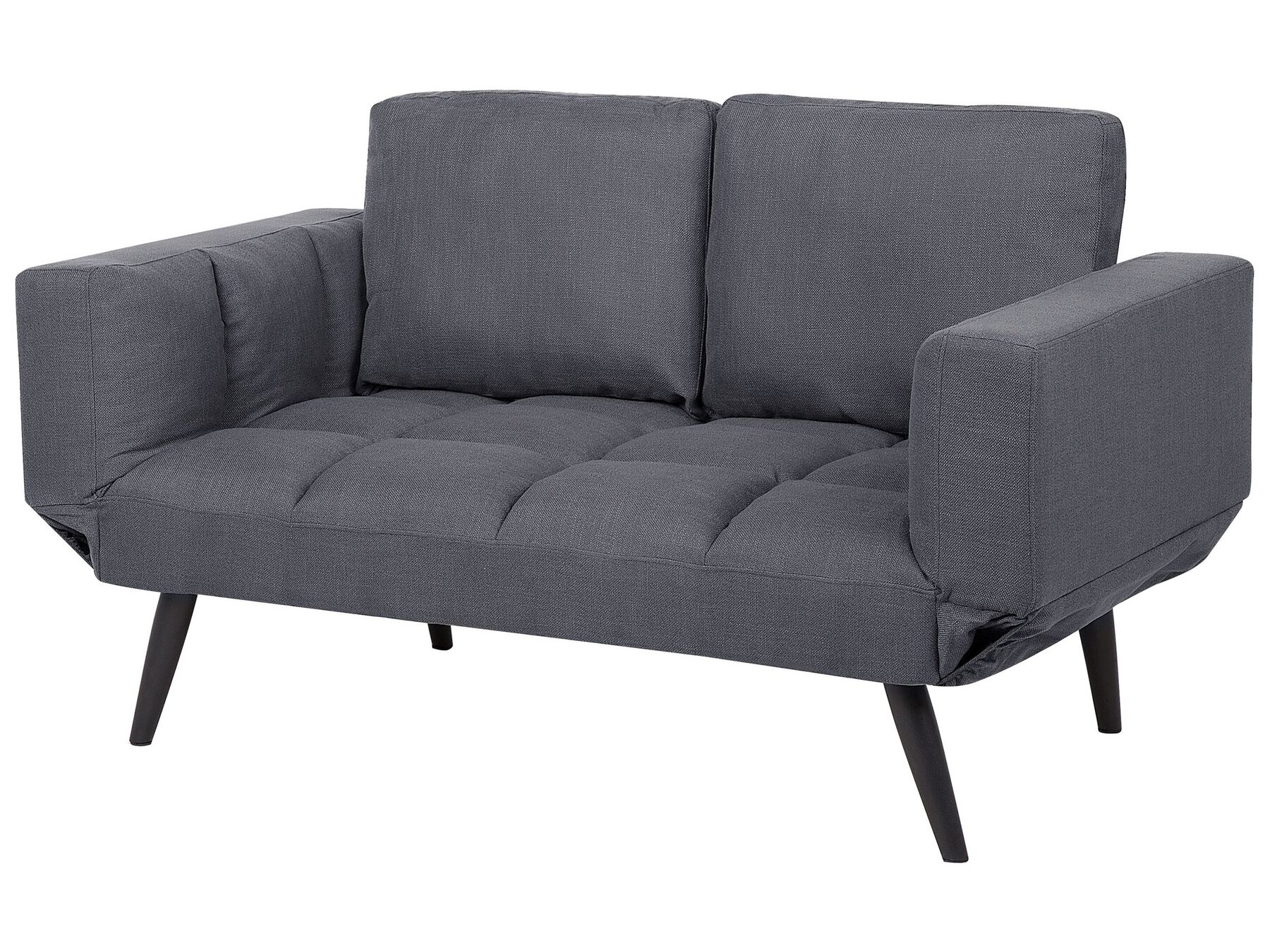 Fabric Sofa Bed Dark Grey BREKKE