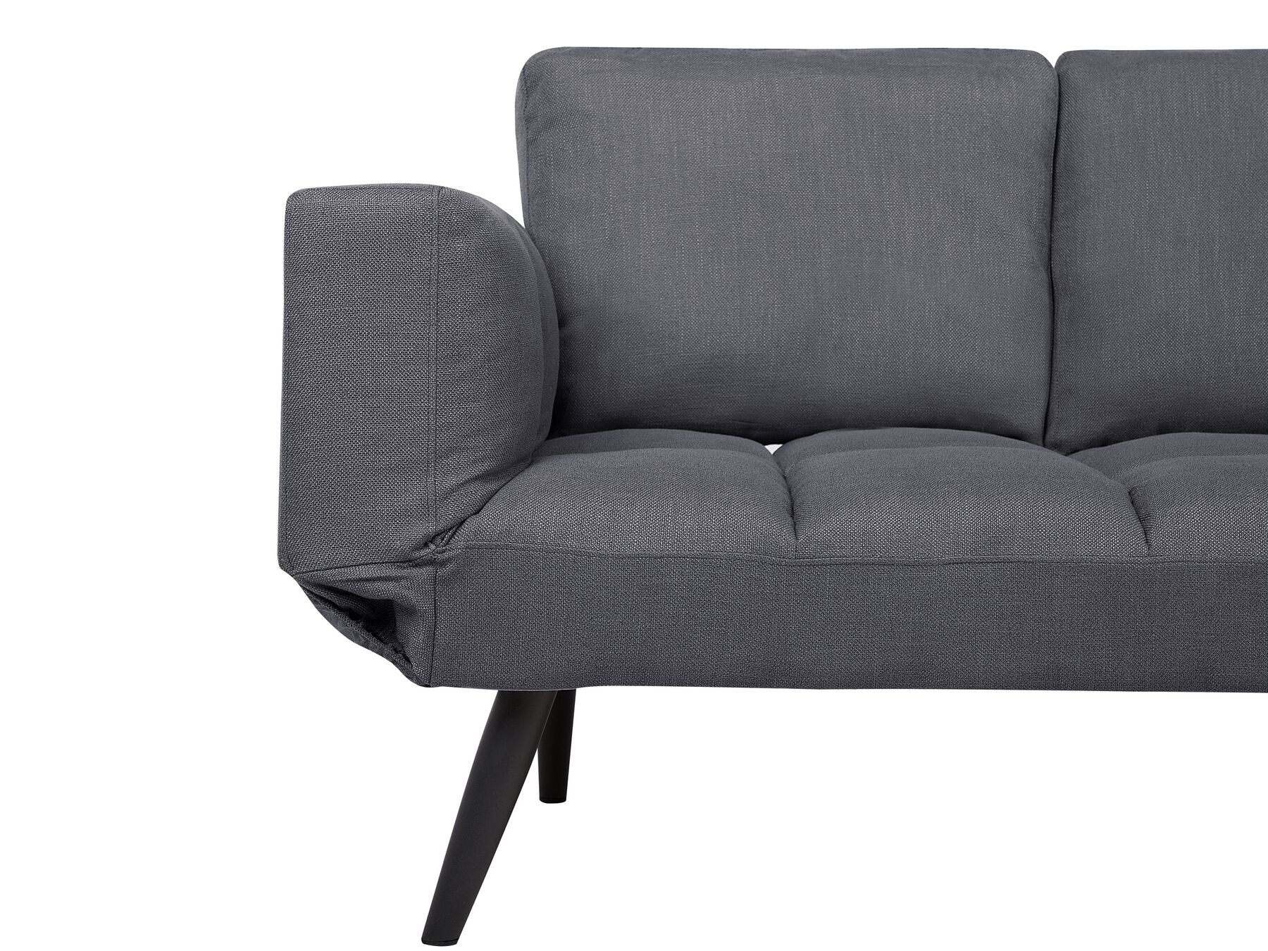 Fabric Sofa Bed Dark Grey BREKKE