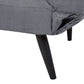 Fabric Sofa Bed Dark Grey BREKKE