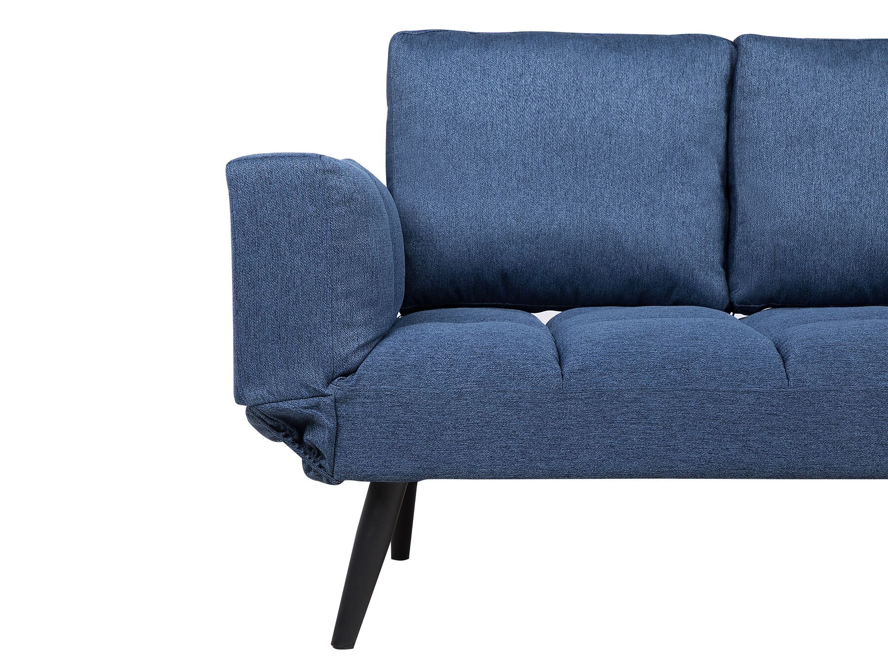 Fabric Sofa Bed Navy Blue BREKKE