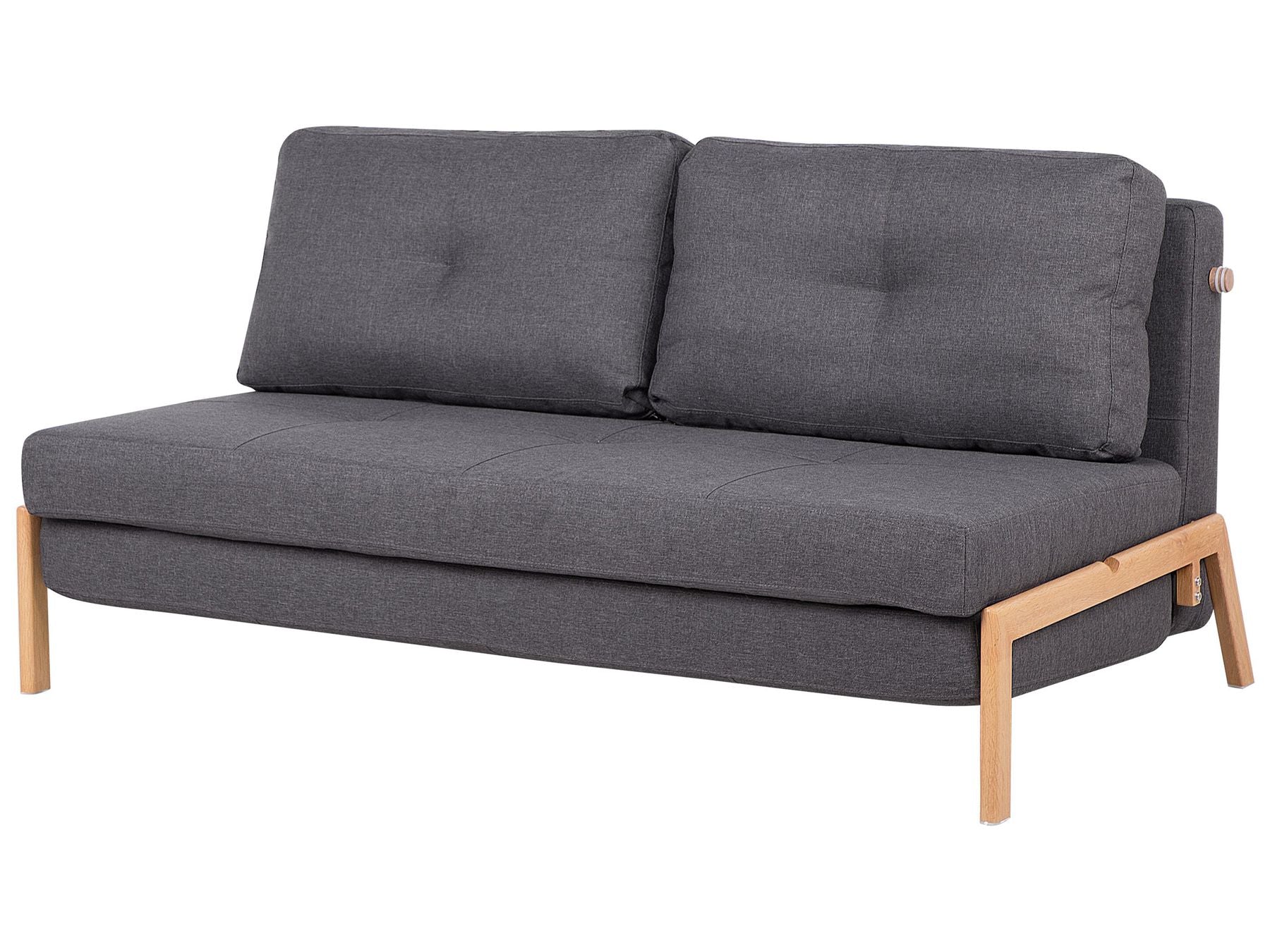 Fabric Sofa Bed Dark Grey EDLAND