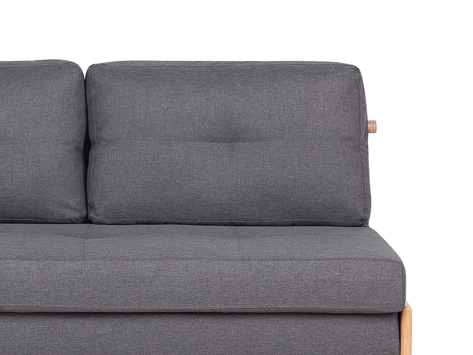 Fabric Sofa Bed Dark Grey EDLAND
