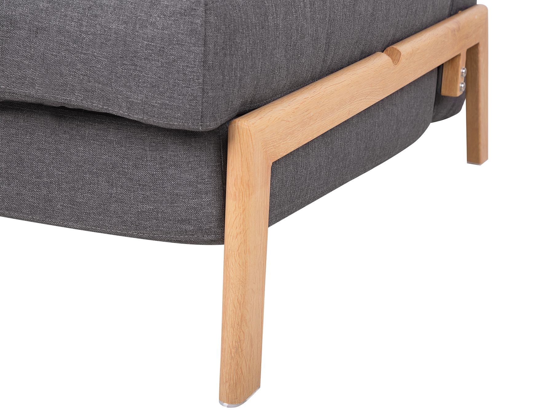 Fabric Sofa Bed Dark Grey EDLAND