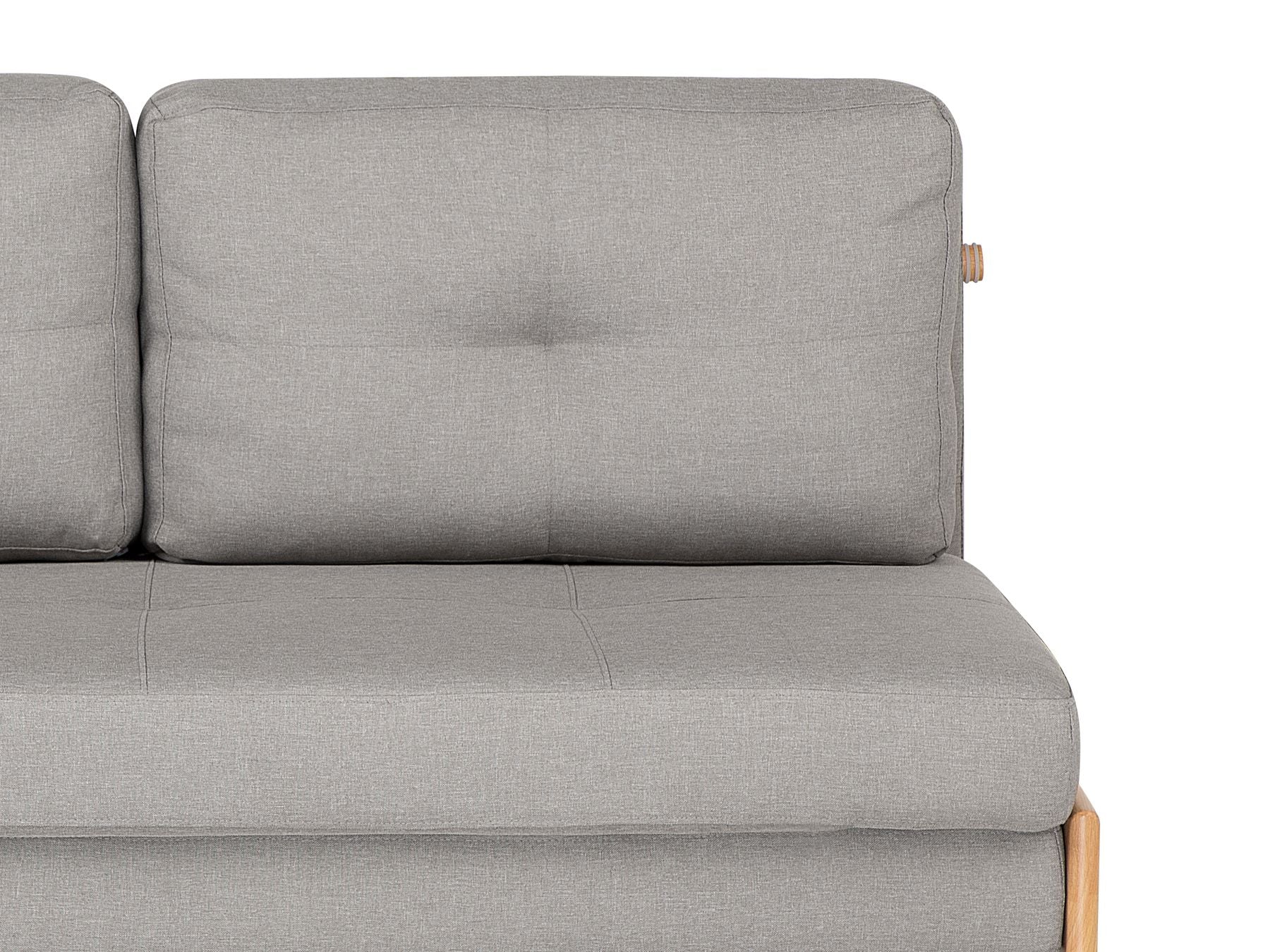 Fabric Sofa Bed Light Grey EDLAND