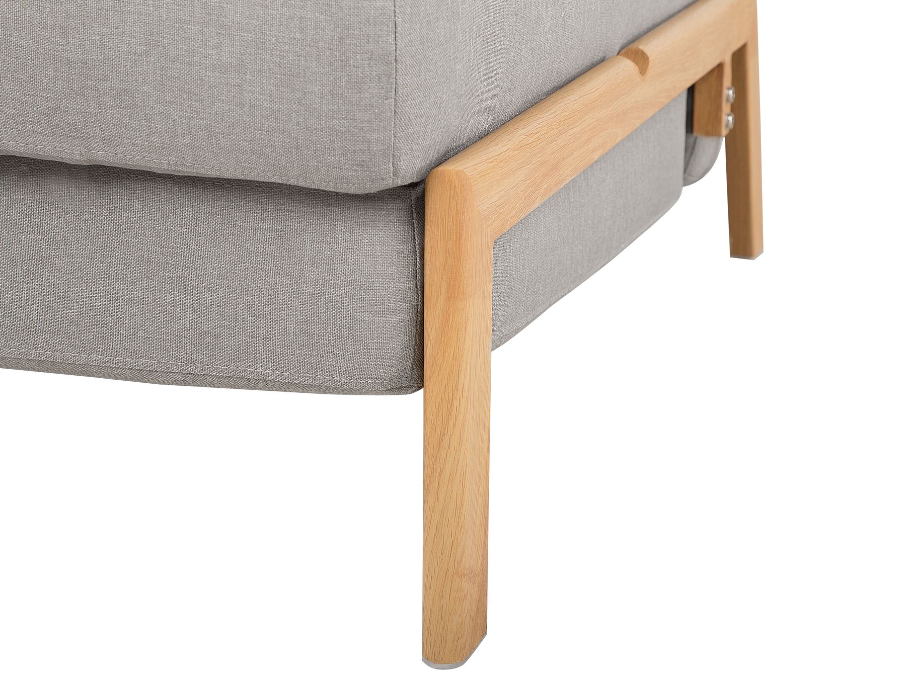 Fabric Sofa Bed Light Grey EDLAND
