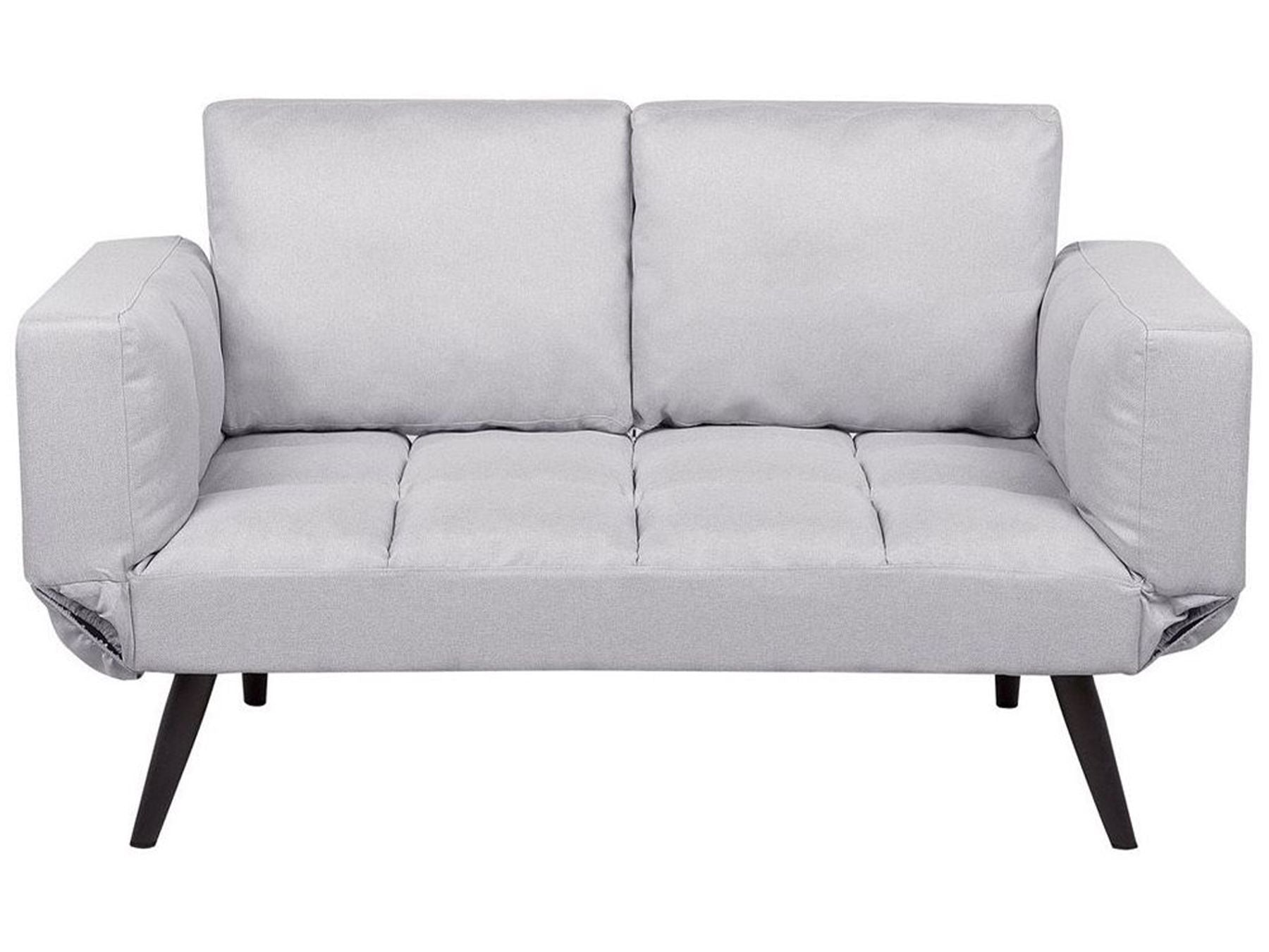Fabric Sofa Bed Light Grey BREKKE