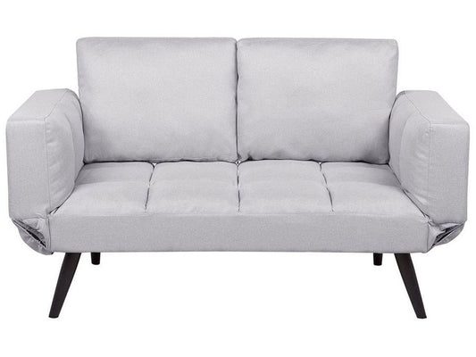 Fabric Sofa Bed Light Grey BREKKE