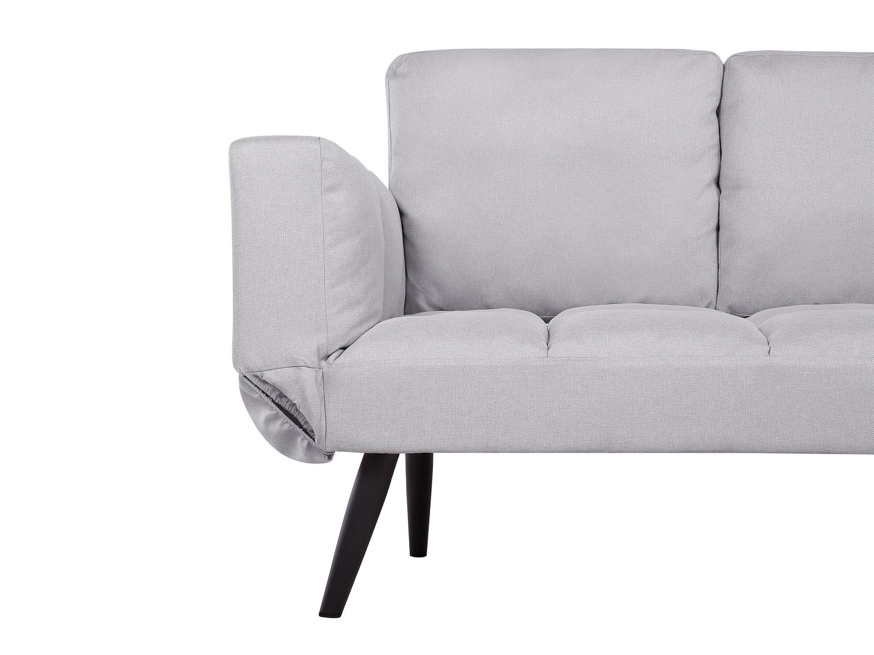 Fabric Sofa Bed Light Grey BREKKE