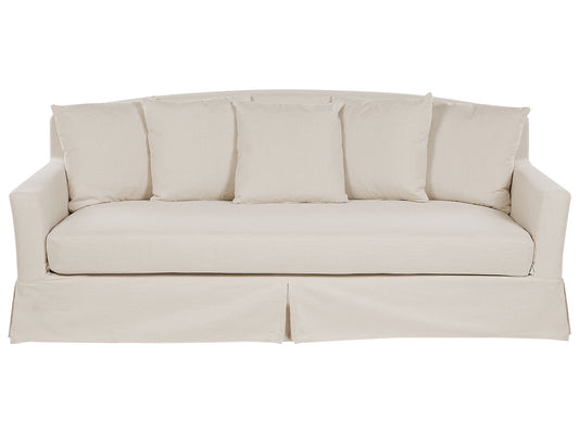 3 Seater Fabric Sofa Beige GILJA
