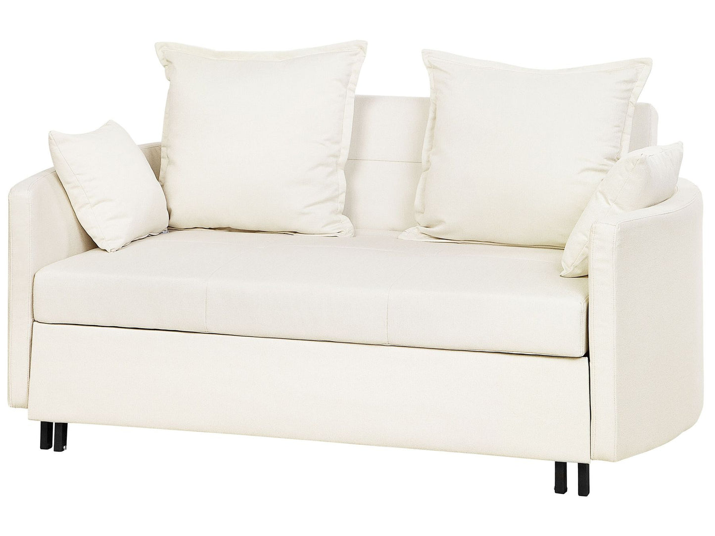 Fabric Sofa Bed Beige HOVIN