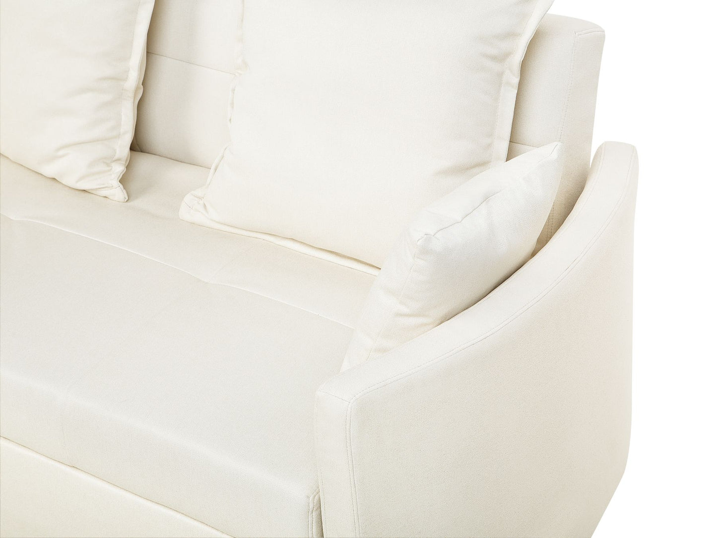 Fabric Sofa Bed Beige HOVIN