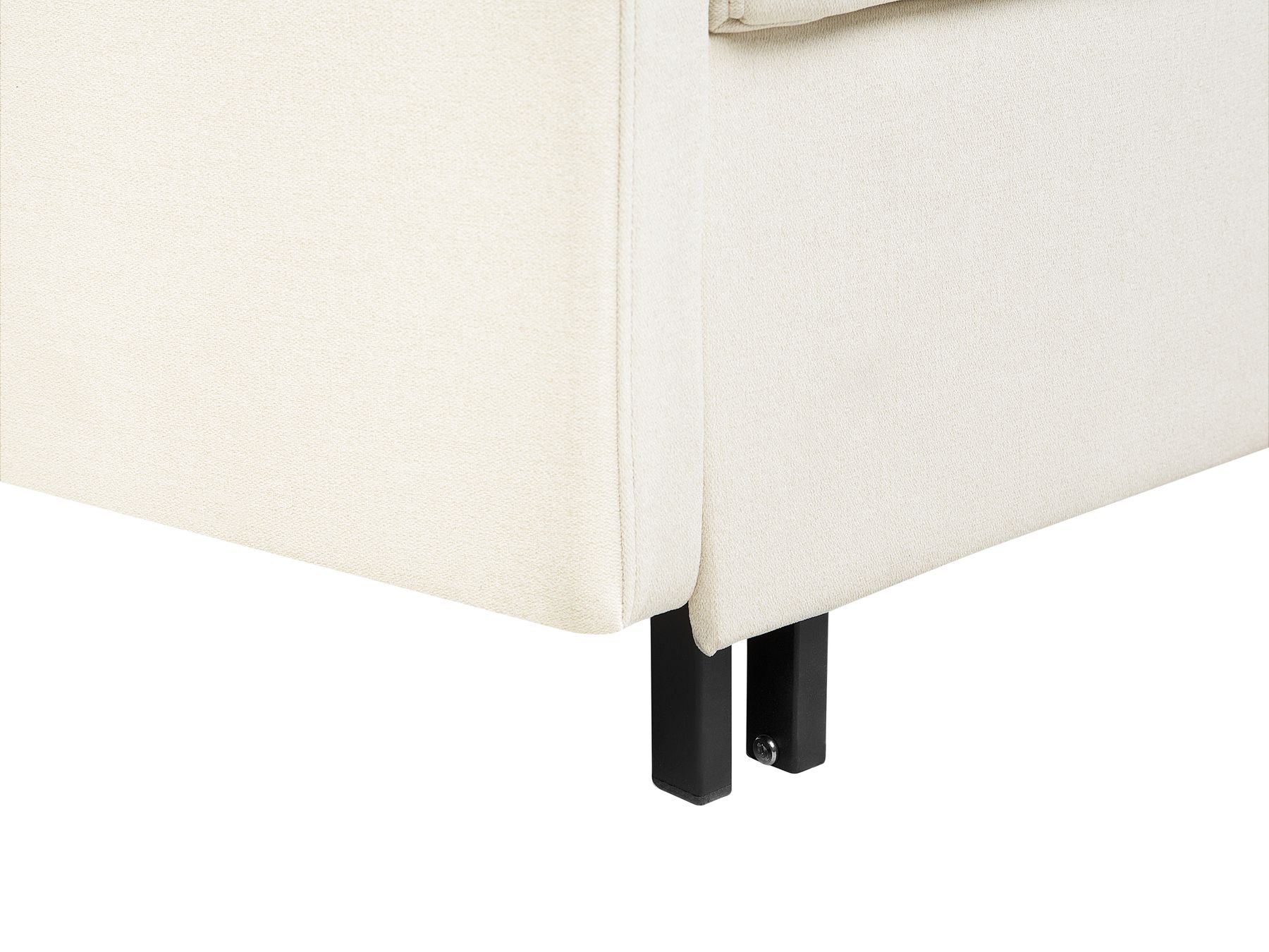 Fabric Sofa Bed Beige HOVIN