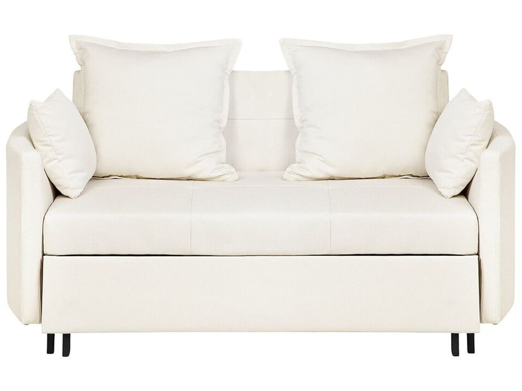Fabric Sofa Bed Beige HOVIN